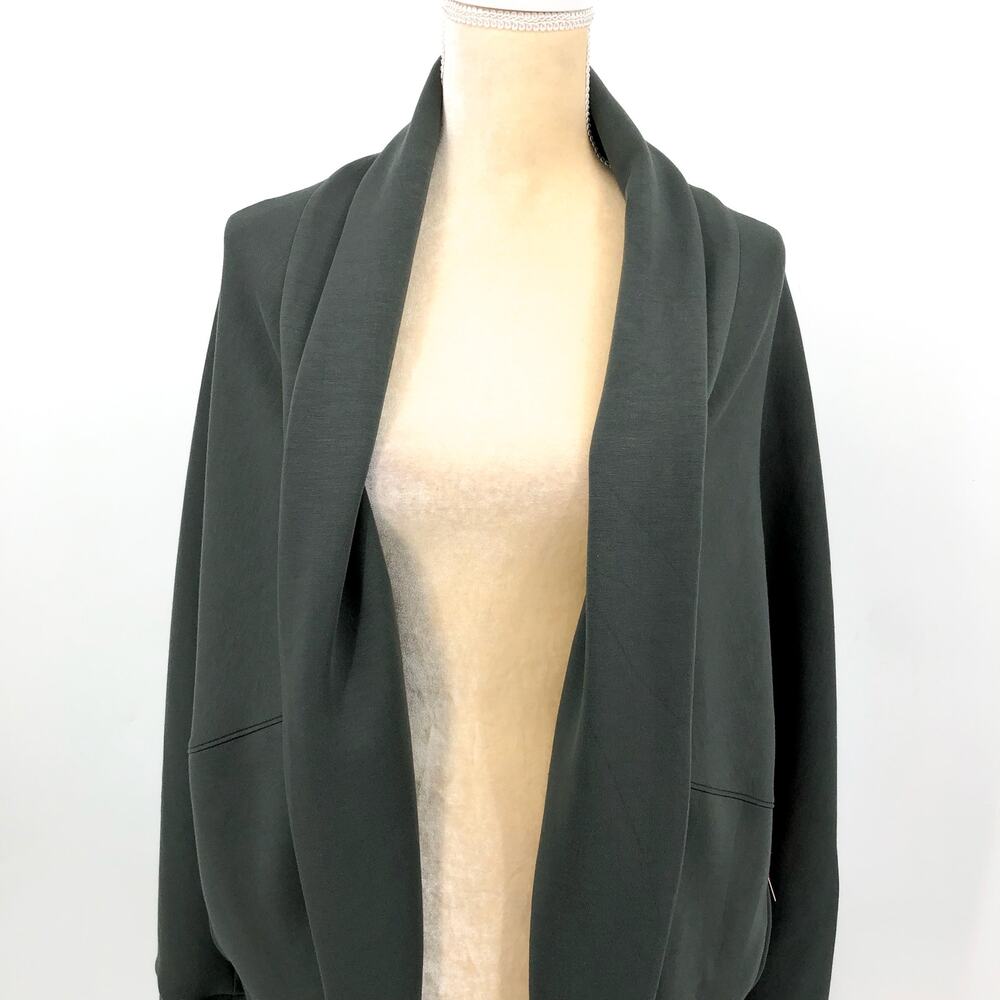 SPANX Womens Air Essentials Cocoon Cardigan Sweater XS Small Green Dark Palm NWT - Picture 6 of 13